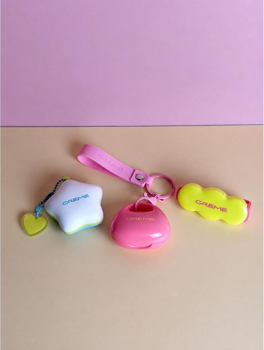 Creme lip balm keychains